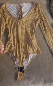 NANAMAC Long Sleeve One piece mustard tyedye